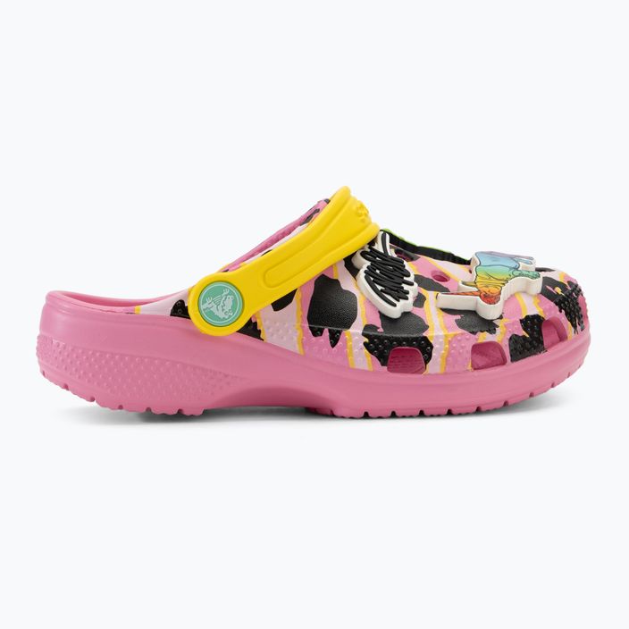 Παιδικές παντόφλες Crocs Ron English Party Animals Classic Clog Kids pink lemonade/multi 3