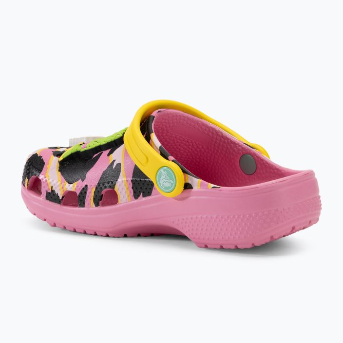 Παιδικές παντόφλες Crocs Ron English Party Animals Classic Clog Kids pink lemonade/multi 5