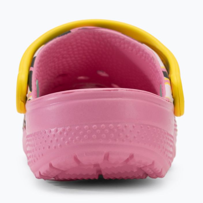 Παιδικές παντόφλες Crocs Ron English Party Animals Classic Clog Kids pink lemonade/multi 8