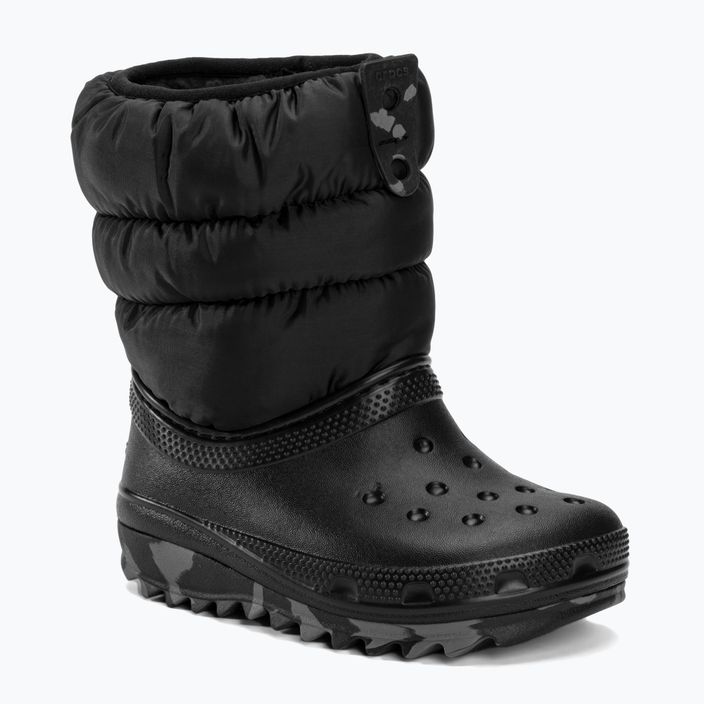 Crocs Classic Neo Puff παιδικές μπότες χιονιού μαύρο