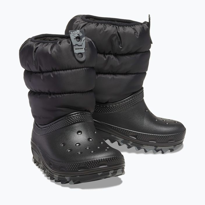 Crocs Classic Neo Puff παιδικές μπότες χιονιού μαύρο 10