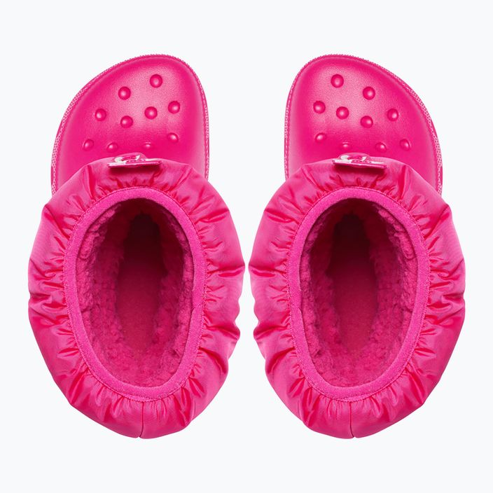 Crocs Classic Neo Puff candy pink junior μπότες χιονιού 11