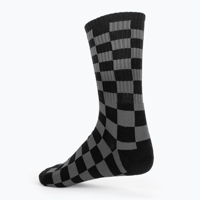 Vans Checkeboard Crew II ανδρικές κάλτσες μαύρες/ανθρακί 2