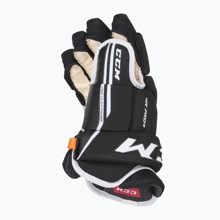 CCM Tacks 4R Pro2 SR μαύρα/λευκά γάντια χόκεϊ 3