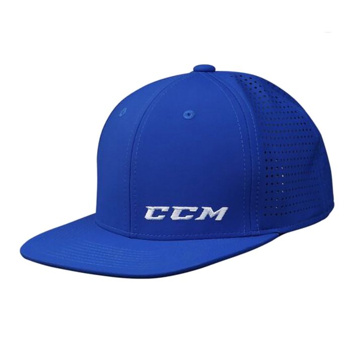 CCM Small Logo Flat Brim SR royal καπέλο μπέιζμπολ με μικρό λογότυπο 2