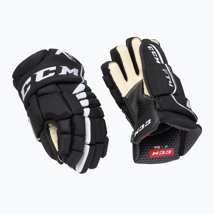 CCM JetSpeed FT4 SR γάντια χόκεϊ μαύρο/λευκό