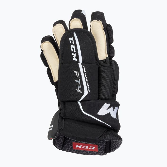 CCM JetSpeed FT4 SR γάντια χόκεϊ μαύρο/λευκό 3
