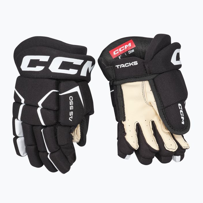 CCM Tacks AS-550 YTH μαύρα/λευκά παιδικά γάντια χόκεϊ CCM Tacks AS-550 YTH μαύρα/λευκά παιδικά γάντια χόκεϊ 2