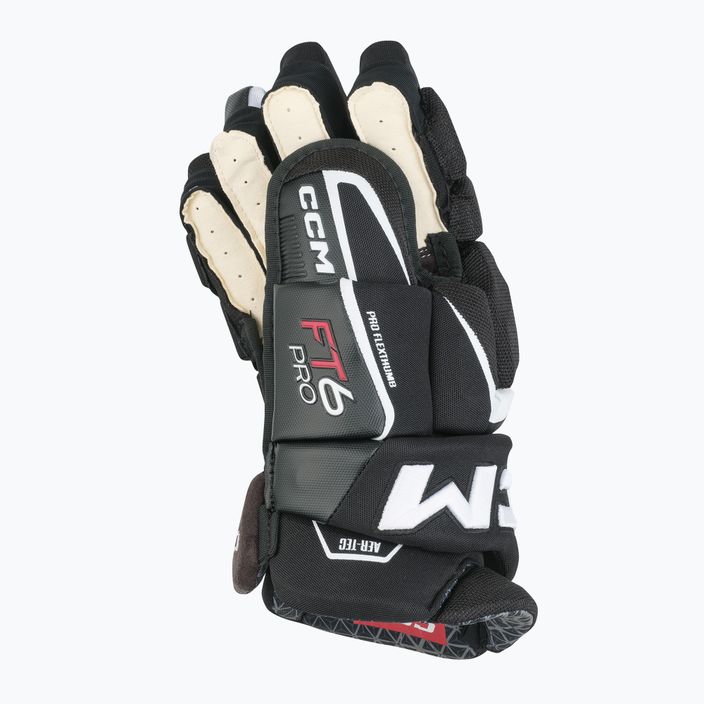 CCM JetSpeed γάντια χόκεϊ FT6 Pro SR μαύρο/λευκό 3