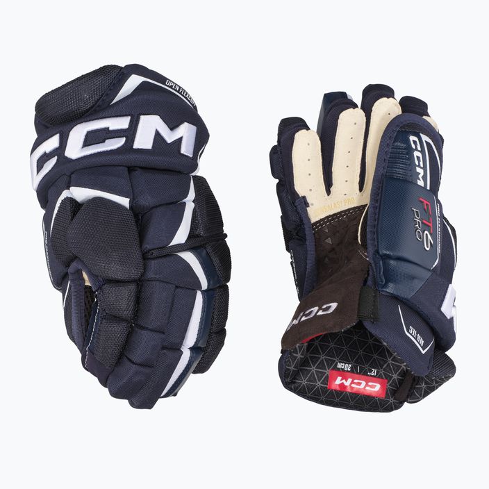 CCM JetSpeed FT6 Pro SR navy/λευκά γάντια χόκεϊ