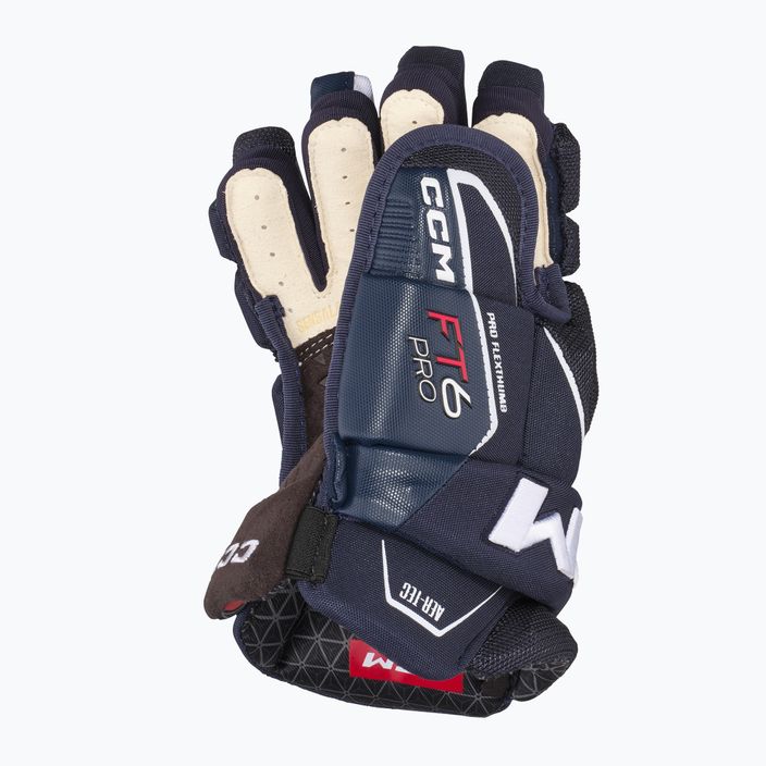 CCM JetSpeed FT6 Pro SR navy/λευκά γάντια χόκεϊ 3