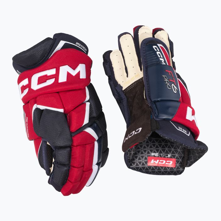 CCM JetSpeed FT6 Pro SR ναυτικό/κόκκινο/λευκό γάντια χόκεϊ