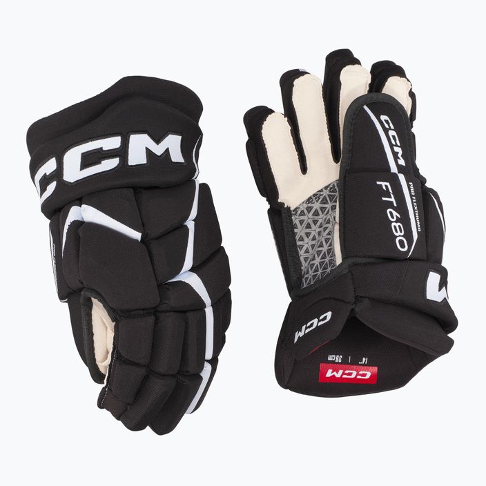 CCM JetSpeed γάντια χόκεϊ FT680 SR μαύρο/λευκό