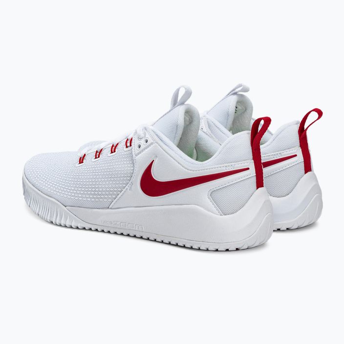 Ανδρικά παπούτσια βόλεϊ Nike Air Zoom Hyperace 2 λευκό και κόκκινο AR5281-106 3