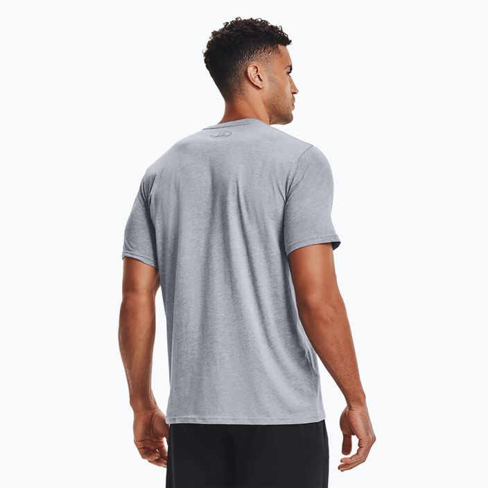Ανδρικό μπλουζάκι Under Armour Boxed Sportstyle steel light heather/graphite/black T-shirt 3