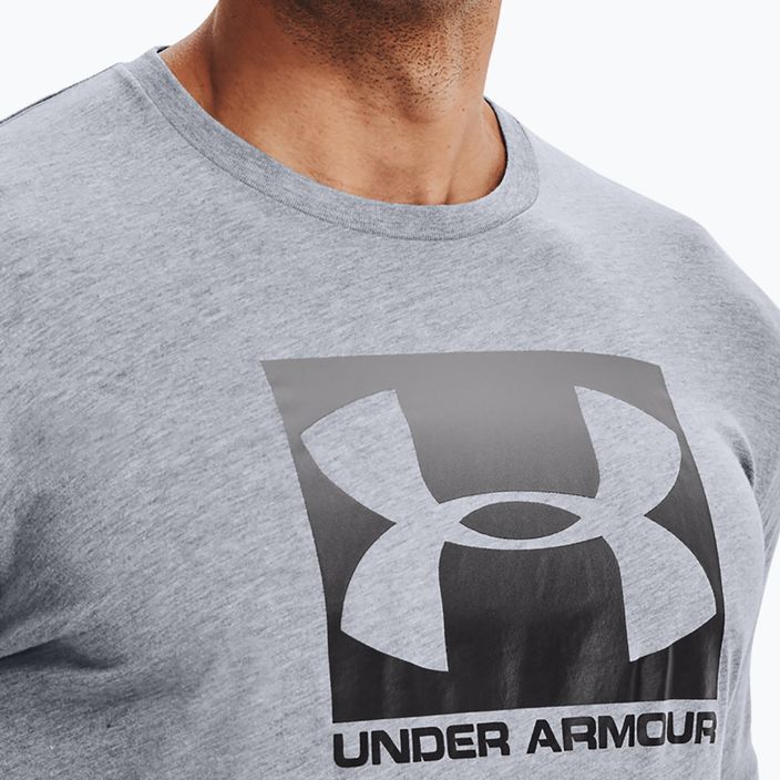 Ανδρικό μπλουζάκι Under Armour Boxed Sportstyle steel light heather/graphite/black T-shirt 4