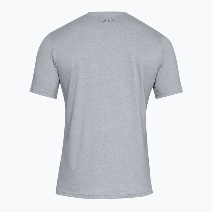 Ανδρικό μπλουζάκι Under Armour Boxed Sportstyle steel light heather/graphite/black T-shirt 6