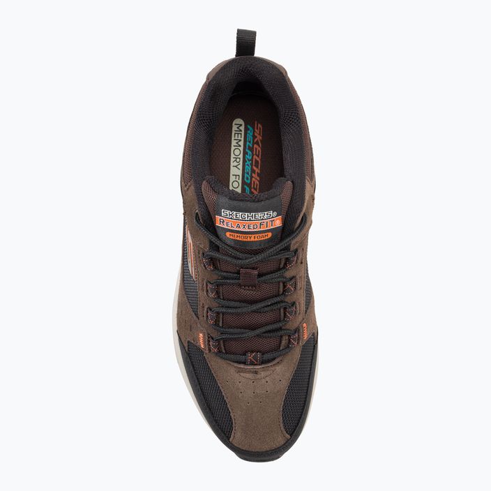 SKECHERS Oak Canyon ανδρικά παπούτσια πεζοπορίας σοκολάτα/μαύρο 6