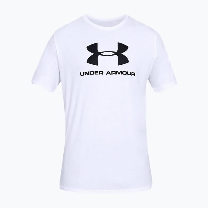 Under Armour Sportstyle Logo SS ανδρικό μπλουζάκι προπόνησης λευκό 1329590