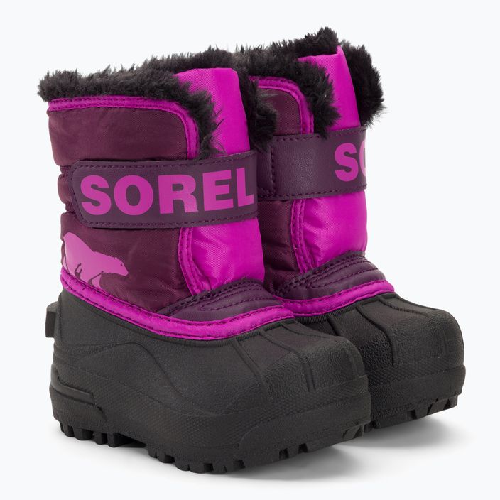 Sorel Snow Commander παιδικές μπότες χιονιού μωβ ντάλια/groovy ροζ 4