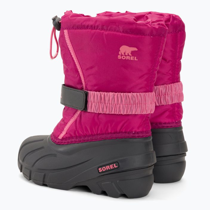 Sorel Flurry Dtv deep blush/tropic pink παιδικές μπότες χιονιού 3
