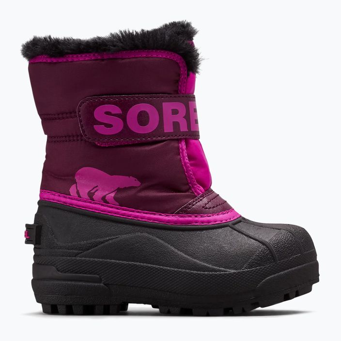Sorel Snow Commander παιδικές μπότες πεζοπορίας μωβ ντάλια/ροζ γκρούβι 7