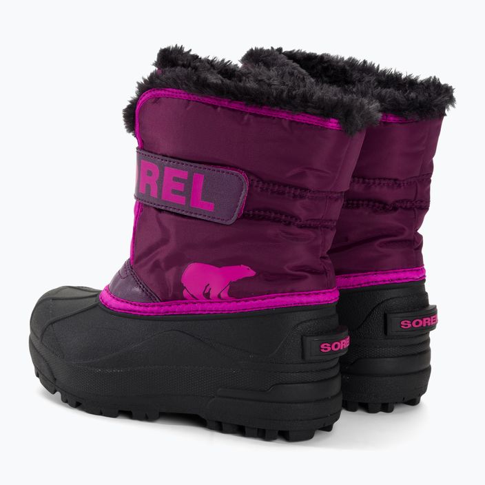 Sorel Snow Commander παιδικές μπότες πεζοπορίας μωβ ντάλια/ροζ γκρούβι 3