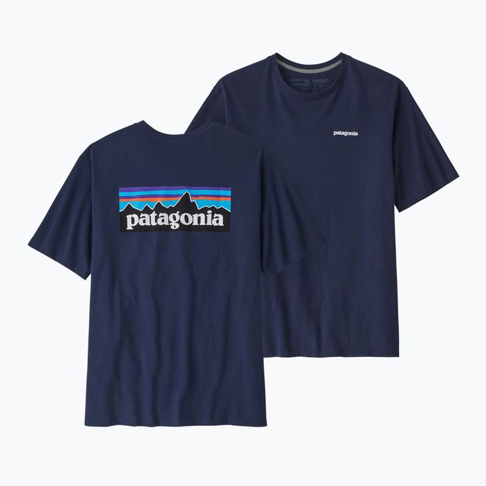 Ανδρικό t-shirt Patagonia P-6 Logo Responsibili-Tee classic navy trekking t-shirt 4