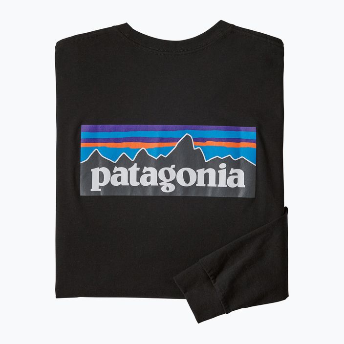 Ανδρικό Patagonia P-6 Logo Responsibili trekking μακρυμάνικο μαύρο 6