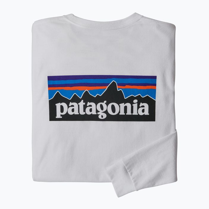 Ανδρικό μακρυμάνικο Patagonia P-6 Logo Responsibili white 4