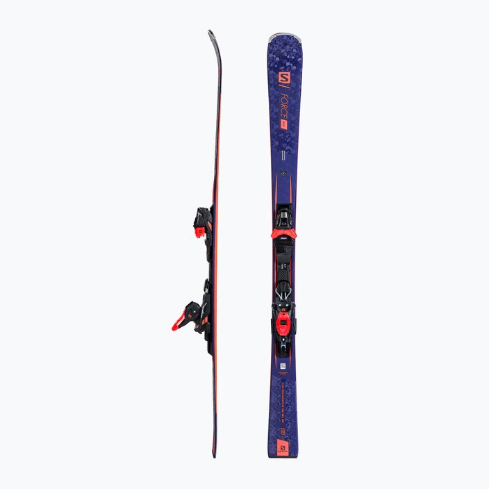 Γυναικεία downhill σκι Salomon S/Force Fever + M11 GW navy blue L41135500/L4113230010 2