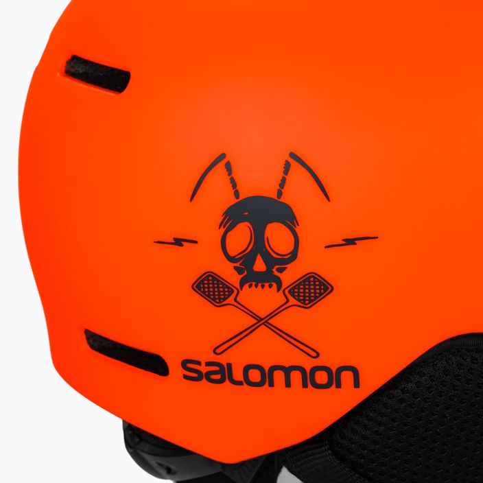 Παιδικό κράνος σκι Salomon Grom Visor πορτοκαλί L40836900 7
