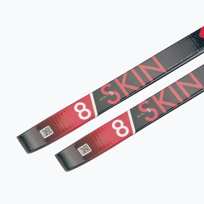 Salomon Snowscape 8 Skin + Prolink Auto cross-country σκι μαύρο/κόκκινο L413753PM 9