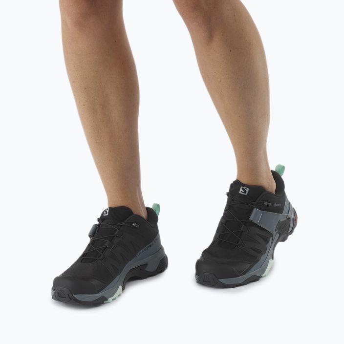 Γυναικείες μπότες πεζοπορίας Salomon X Ultra 4 GTX μαύρο-μπλε L41289600 9