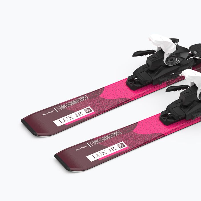 Παιδικά χιονοδρομικά σκι Salomon Lux Jr M + L6 bordeau/pink 8