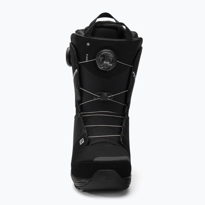 Γυναικείες μπότες snowboard Salomon Kiana Dual Boa μαύρο L41429100 3