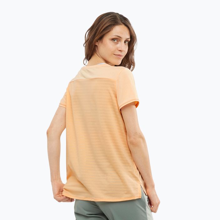 Γυναικείο t-shirt trekking Salomon Outline Summer SS πορτοκαλί LC1794500 3
