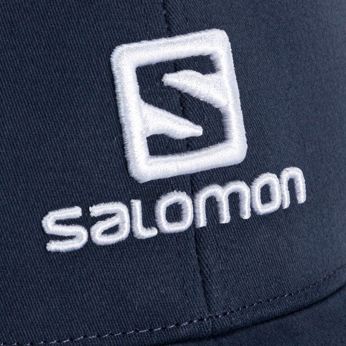 Salomon Λογότυπο καπέλο μπέιζμπολ σκούφο μπλε LC1682300 5