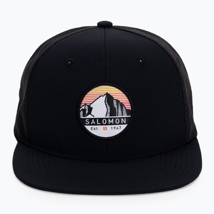 Salomon Trucker Flat καπέλο μπέιζμπολ μαύρο LC1680300 4