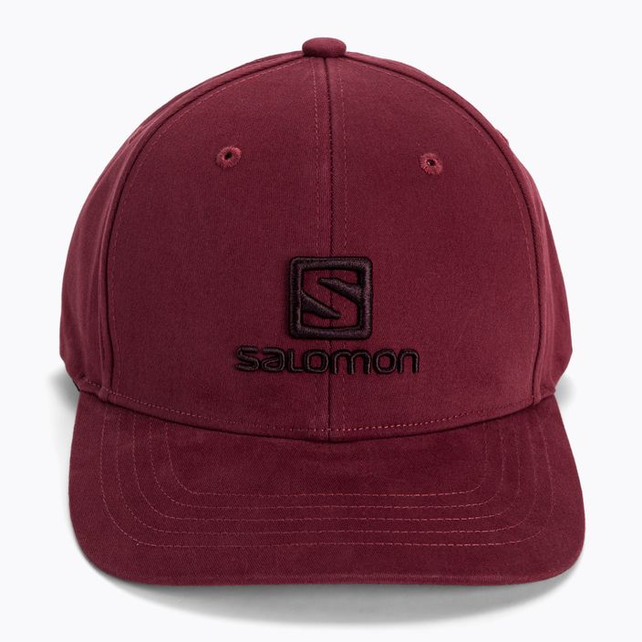 Salomon Λογότυπο καπέλο μπέιζμπολ κόκκινο LC1682400 4
