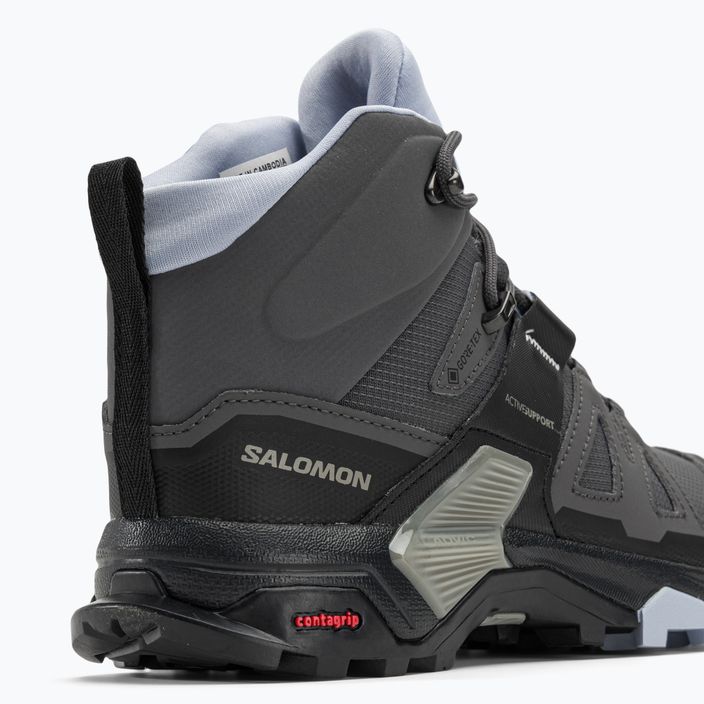 Γυναικείες μπότες πεζοπορίας Salomon X Ultra 4 Mid GTX magnet/black/zen 9
