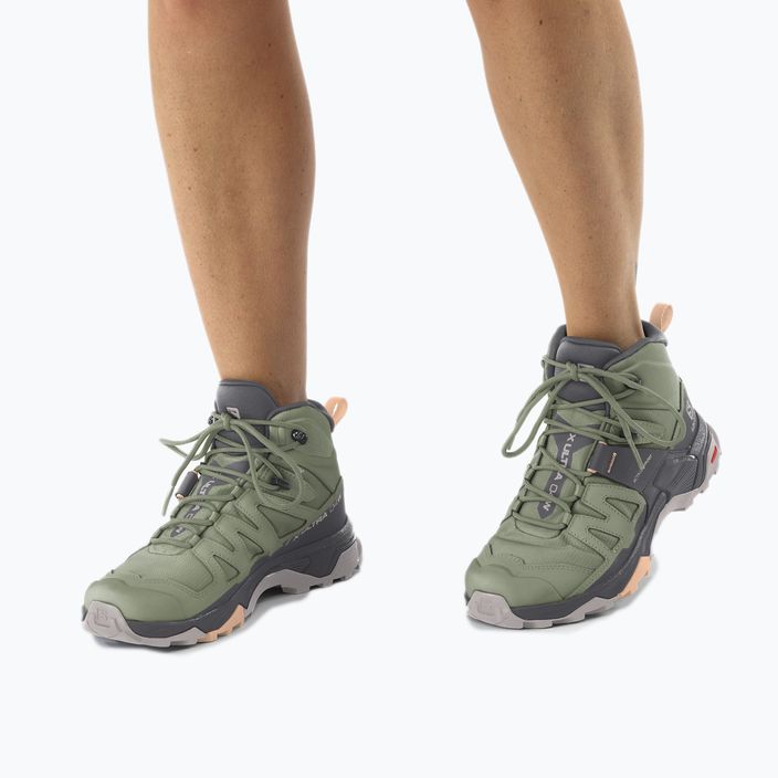 Γυναικείες μπότες πεζοπορίας Salomon X Ultra 4 MID GTX πράσινο L41625100 17