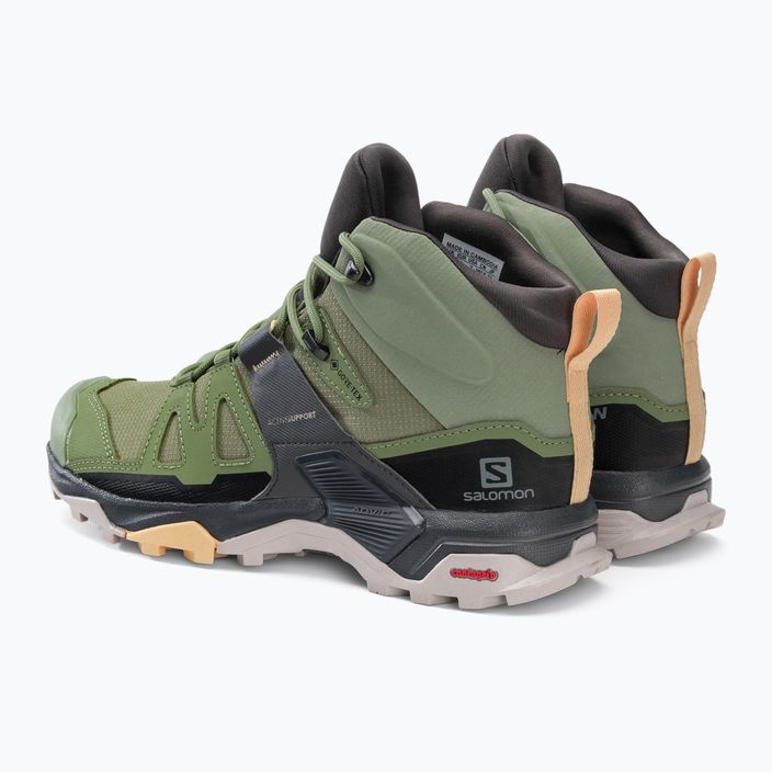 Γυναικείες μπότες πεζοπορίας Salomon X Ultra 4 MID GTX πράσινο L41625100 3