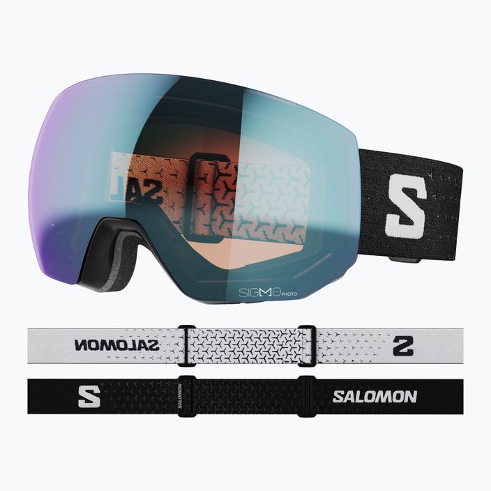 Salomon Radium Pro Photo μαύρο/sigma photo sky blue γυαλιά σκι L41784800 6
