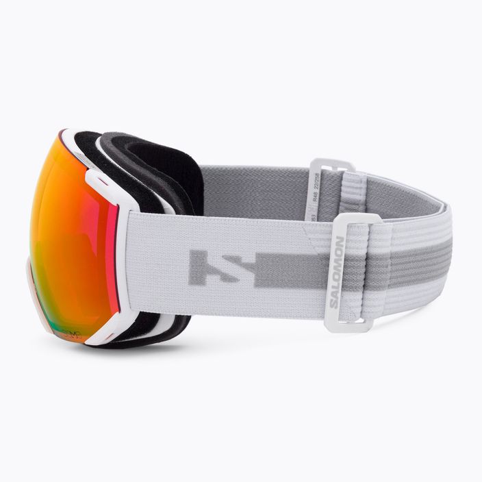 Γυαλιά σκι Salomon Radium λευκό/κόκκινη παπαρούνα Sigma L47005300 4