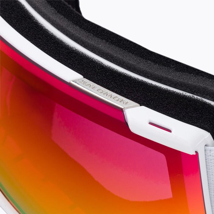 Γυαλιά σκι Salomon Radium λευκό/κόκκινη παπαρούνα Sigma L47005300 6