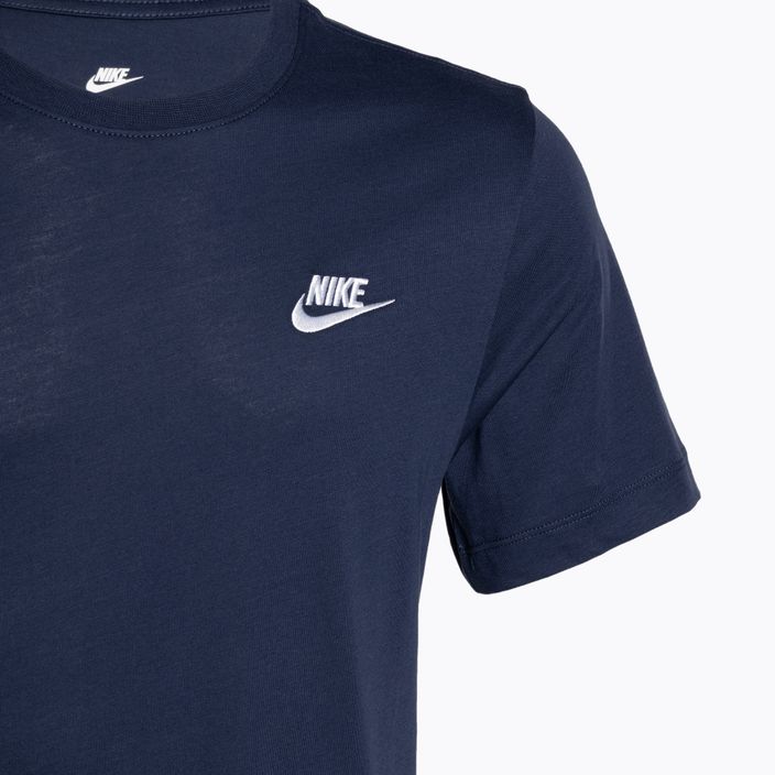 Ανδρικό μπλουζάκι Nike Sportswear Club black midnight navy/white T-shirt 3