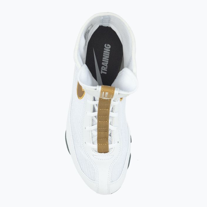 Nike Machomai λευκά και χρυσά παπούτσια πυγμαχίας 321819-170 6