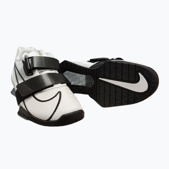 Nike Romaleos 4 λευκά / μαύρα παπούτσια άρσης βαρών 13