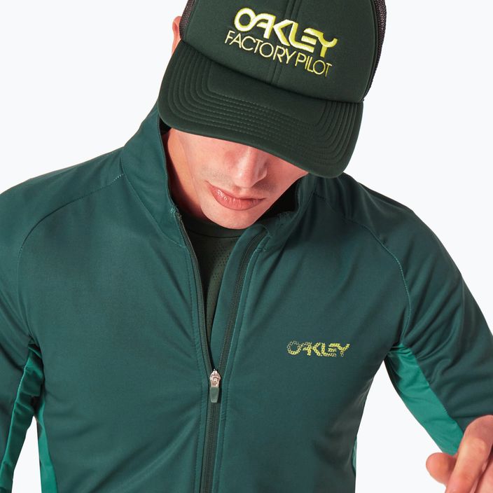 Oakley Elements Thermal ανδρική ποδηλατική φανέλα πράσινη FOA403117 5